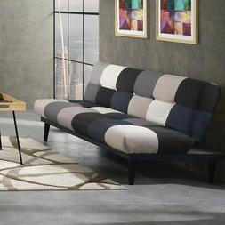 Letto Singolo In Tessuto Multicolor Patchwork Per Monolocali