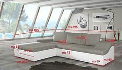 Ad Angolo Ontario Funzione Letto Soggiorno Tessuto Sof&agrave; Dor