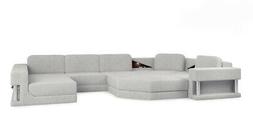 Ad Angolo Usb Led Imbottitura Pelle Design Rifiniture Intern