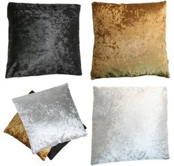 Morbido Velluto Cuscino - Nero Argento Oro Copriletto Con Co