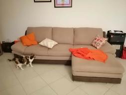 Ad Angolo Con Funzione Letto - Marrone Chiaro