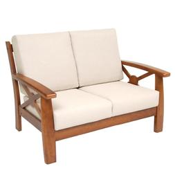 2 Posti In Legno Con Cuscini Imbottiti Mod.oxford 2/p Rigato