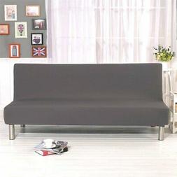 Letto Futon Di Colore Solido Senza Braccioli