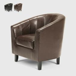 Poltrona a pozzetto in similpelle salotto ufficio sala attes