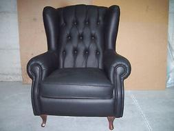 POLTRONA  BERGERE  IN VERA  PELLE.