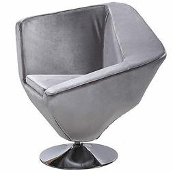 Poltrona di design tessuto lucido grigio *IN OFFERTA*