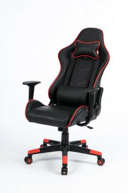 poltrona gaming RACER red con cuscino per il collo e cuscino
