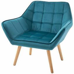 Poltrona Imbottita 79x69,5x72,5 cm in Tessuto Benzoni Petrol