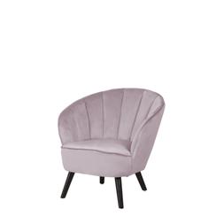 Poltrona in velluto rosa DALA