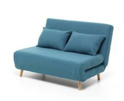 Poltrona letto a due posti relax colore turchese misura 122x