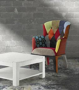 Poltrona moderna 653 in tessuto colorata sedia poltroncina d