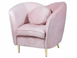 Poltrona ovale rosa