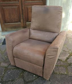 Poltrona Poltronesof&agrave; mod. GROPINA relax manuale microfibra