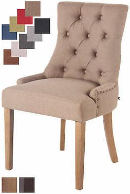 Poltrona pranzo ABERDEEN Chesterfield tessuto imbottita gamb