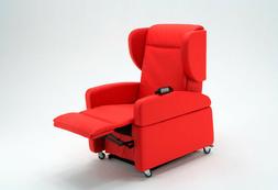 POLTRONA RELAX CON MANIGLIONE E RUOTE-sistema sollevamento e