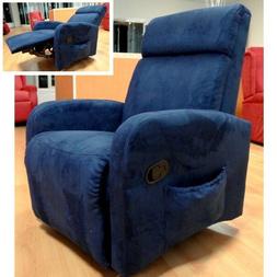 Poltrona relax riscaldamento microfibra reclinazione kit vib