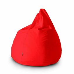 POLTRONA SACCO POUF PUFF PERA GRANDE TESSUTO VARI COLORI JIV