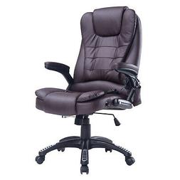 HOMCOM Poltrona Sedia Massaggiante da Ufficio Con Riscaldame