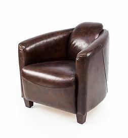 Poltrona vera pelle 100% CUOIO alta qualit&agrave; finitura invecc