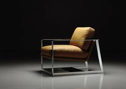 Poltrona Vintage, Design Retr&ograve;,Rivestimento Seduta Ecopelle