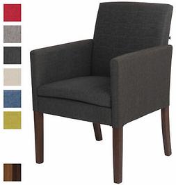 Poltroncina design salotto Warren tessuto e legno con bracci
