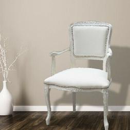 POLTRONCINA PARIS, LEGNO BIANCO, ECO PELLE BIANCA