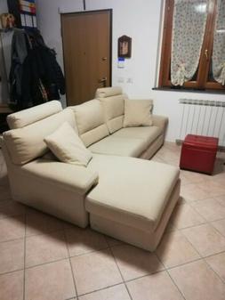 3 Posti Con Penisola, Poggiatesta E Cuscini - Beige