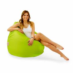 POUF SACCO GRANDE XL NYLON POUF PERA PVC PIENO 19 COLORI PUF