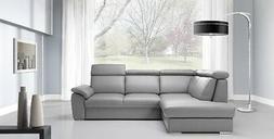 Ad Angolo Con Funzione Sleep Sof&agrave; Cassettoni Per Letto Grig