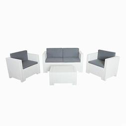 Set Da Giardino Esterno In Rattan Colorado Vari Colori Bar H