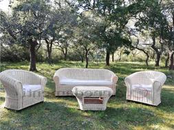 salotto gigante rattan naturale da esterno giardino midollin
