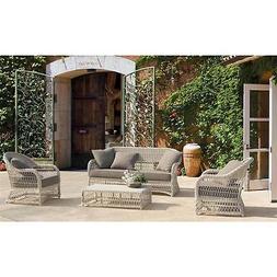 salotto poly rattan vimini alluminio esterdo da