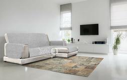 Antiscivolo Per Divani Pelle/eco Con Penisola A Sinistra Gri