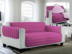 Salva Divano Microfibra Double Face 2 Posti Lilla Fuxia
