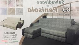 Trapuntato Tinta Unita Per Divano Con Penisola Destra E Sini