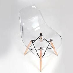 Sedia cucina pranzo soggiorno trasparente design seduta bian