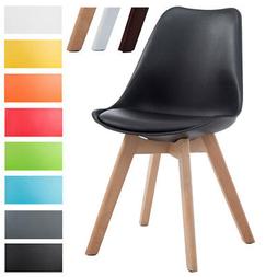 Sedia pranzo Tulip BORNEO V2 imbottita similpelle legno di f