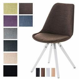 Sedia Visitatore Pegleg stoffa Tulip Imbottita Legno Gambe Q