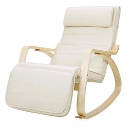 Songmics Sedie a Dondolo Poltrona Dondolo Poltrona Oscillant