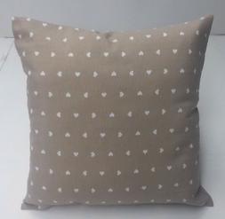 Arredo Casa 40x40 Cm Dis.cuori. Beige