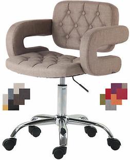 Sgabello lavoro Dublin ufficio studio stoffa girevole bracci