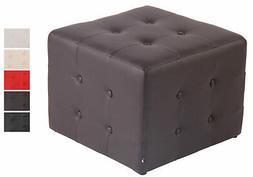 Sgabello Pouf Cubic Similpelle Poggiapiedi Imbottito Chester