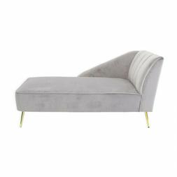 Sofa in Velluto Rotondo Grigio Arredo Moderno Dettagli Divan