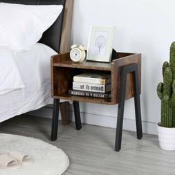 Table de Chevet Industriel Table d'Appoint Vintage Table de 