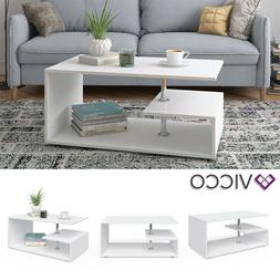 Guillermo Tavolino Da Salotto Bianco 91x52 Tavolino