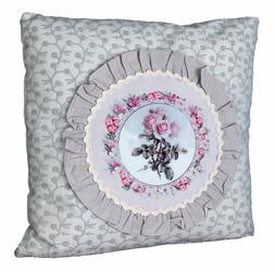 Vintage Cuscino Shabby Chic Rose Decorativo Incl. Imbottitur