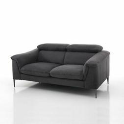 2 Posti Design Moderno In Tessuto Effetto Velluto